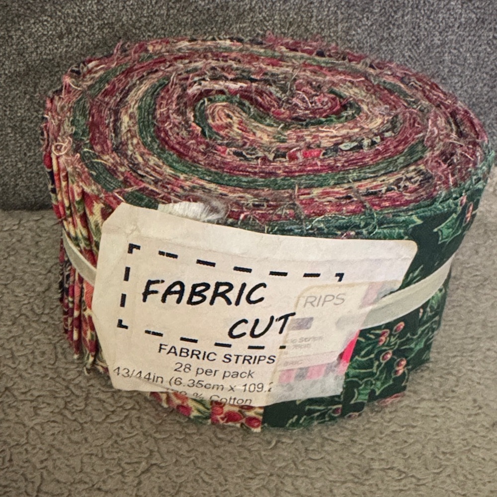 Multicolor Fabric Strips Roll for Quilting 100% cotton